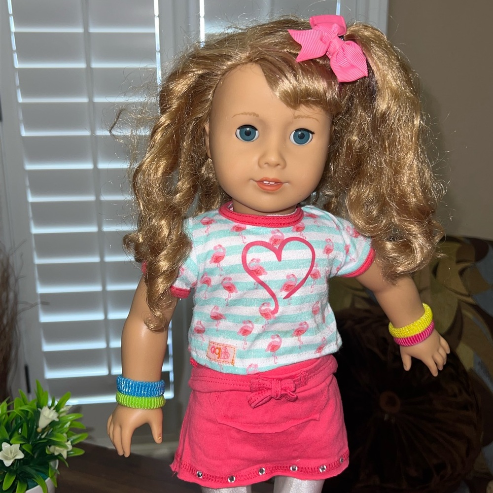 American Girl Courtney Doll 80s, Messy Hair - Picture 3 of 16